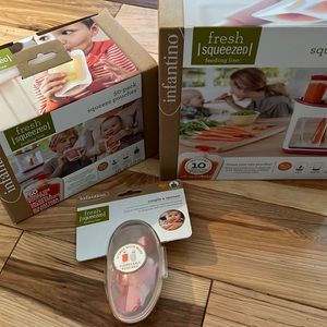 Infantino fresh squeeze station and pouches and spoon